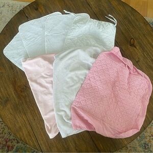 Set of three changing pad covers and four mats